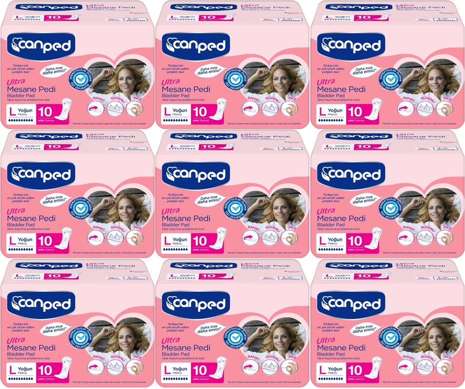 Canped Mesane Pedi Ultra L - Large - Büyük - Yoğun 90 Adet (9PK*10)