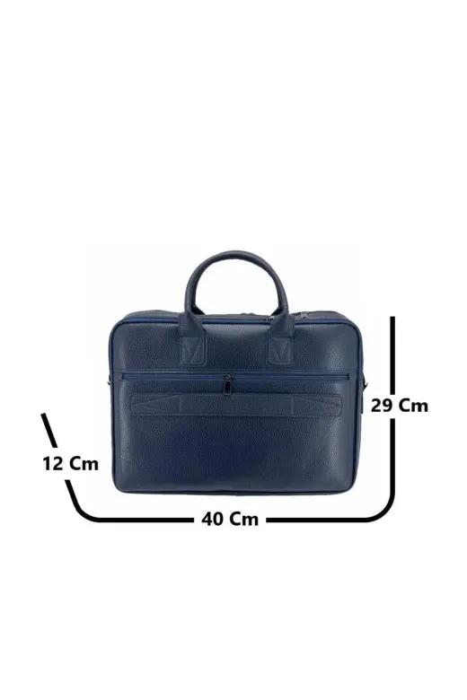 Cantayurdu CCS71452L Ççs London 71452 Vegan Deri Laptop Evrak Çantası 15 İnç Lacivert