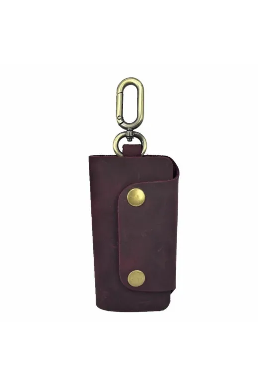 Cantayurdu CY552 Hakiki Deri Tasarım Anahtarlık Crazy Bordo