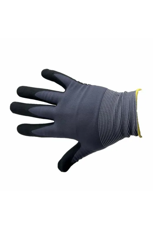 Cantayurdu Glove114 12 Adet S-M Mikro Puanlı Eldiven Koruyucu İş Eldiveni Siyah