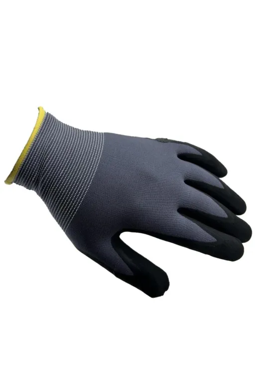 Cantayurdu Glove114 12 Adet S-M Mikro Puanlı Eldiven Koruyucu İş Eldiveni Siyah
