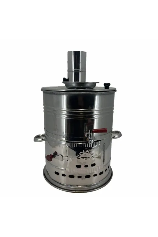 Cantayurdu MN304 Paslanmaz 304 Çelik Demlikli 7 Litre Semaver