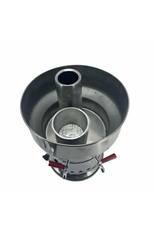 Cantayurdu MN305 Paslanmaz 304 Çelik 10 Litre Çift Hazneli Demlikli Semaver