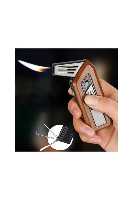 Cantayurdu SM093MK Flabox Aletli Pipo Çakmağı Desenli Kahve