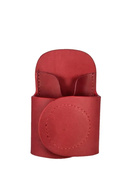 Cantayurdu Ste111 Hakiki Deri Stetoskop Tutucu Organizer Holder Kırmızı