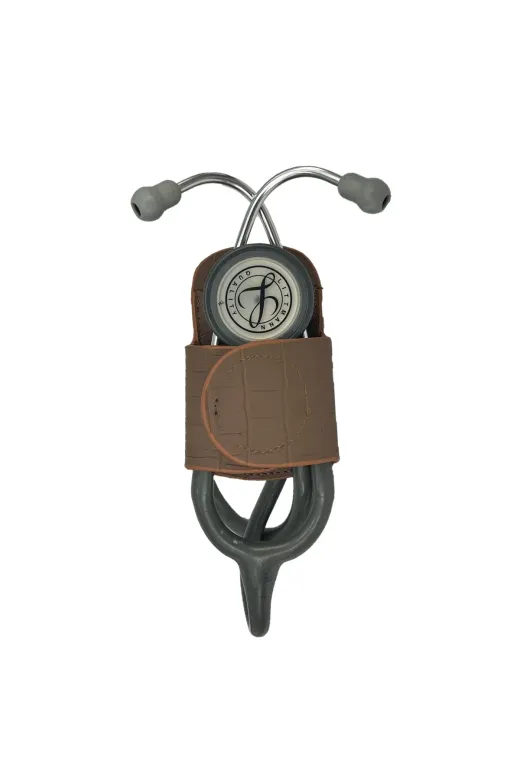 Cantayurdu Ste114 Hakiki Deri Stetoskop Tutucu Organizer Holder Kroko Taba