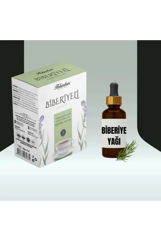 Çare Burada biberiyecare2024 Biberiyeli Çay 40'lı + Biberiye Yağı 20 Ml