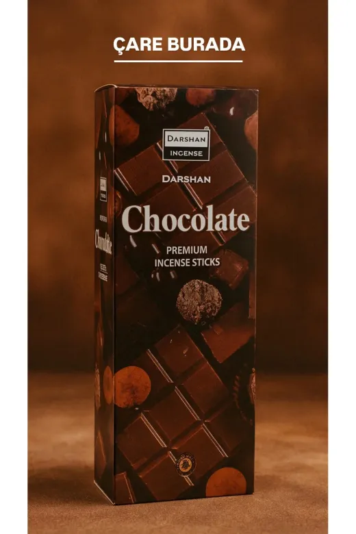 Çare Burada Chocolatetütsü Darshan Incense - Çikolata 20'li Çubuk Tütsü (Yaratıcılık & Duygusal Bağ Güçlendirme)