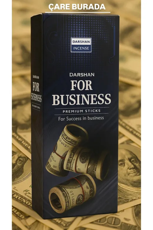 Çare Burada forbusinesstütsü Darshan Incense - For Business 20'li Çubuk Tütsü (Müşteri & Bolluk & Bereket)