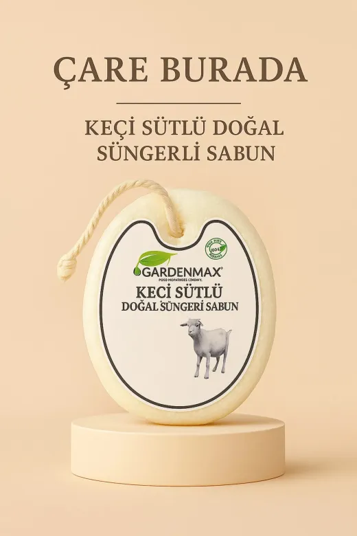 Çare Burada gardenmaxkeçisabun Gardenmax - Keçi Sütlü Doğal Süngerli Sabun