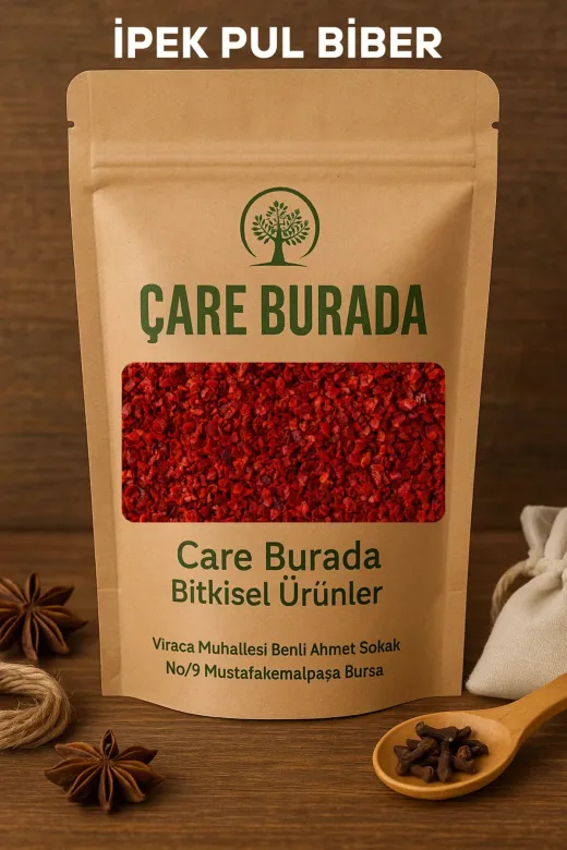 Çare Burada ipekpulbiber İpek Pul Biber 100 Gr