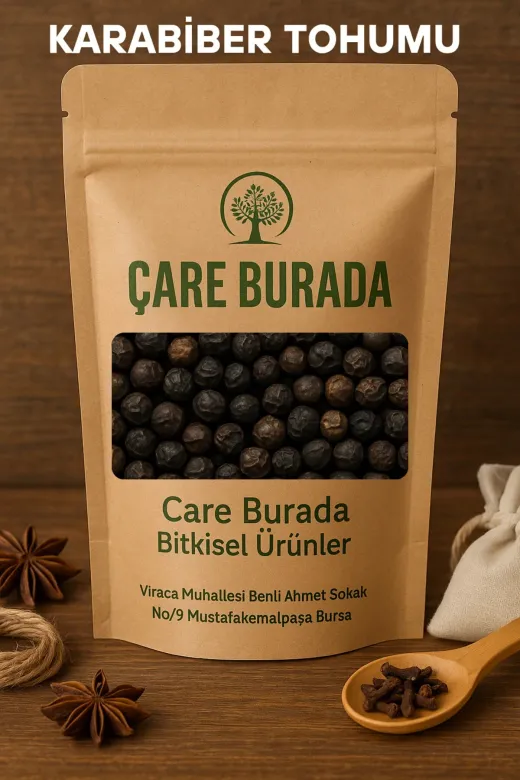 Çare Burada karabibertohumu Karabiber Tohumu 100 Gr