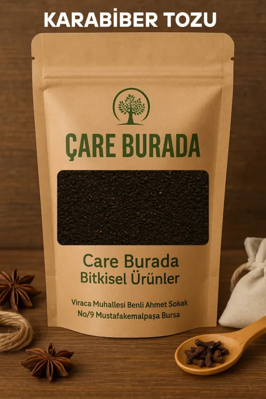 Çare Burada karabibertozu Karabiber Tozu 100 Gr