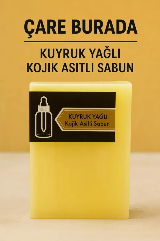 Çare Burada kuyrukyağlıkojitasitlisabun Kuyruk Yağlı & Kojik Asitli Sabun