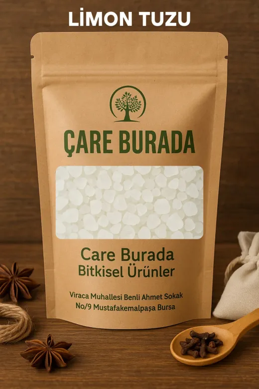 Çare Burada limontuzu Limon Tuzu 100 Gr