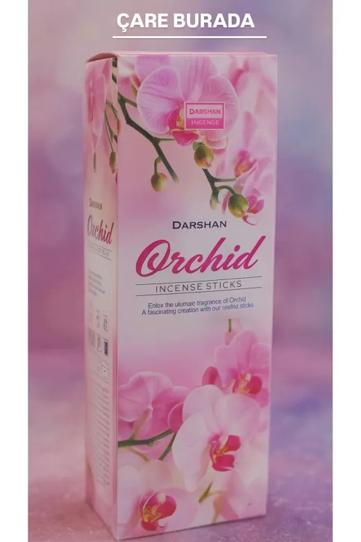 Çare Burada Orchidtütsü Darshan Incense - Orchid 20'li Çubuk Tütsü (Orkide)