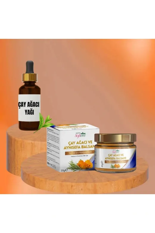 Çare Burada P3734S8431 Çay Ağacı Yağı 20 Ml Ve Çay Ağacı Yağı Ve Aynısefa Balsam 20 Gr