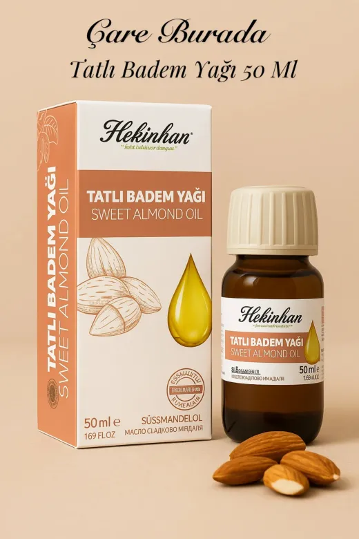 Çare Burada P4138S1062 Hekimhan - Tatlı Badem Yağı 50 Ml