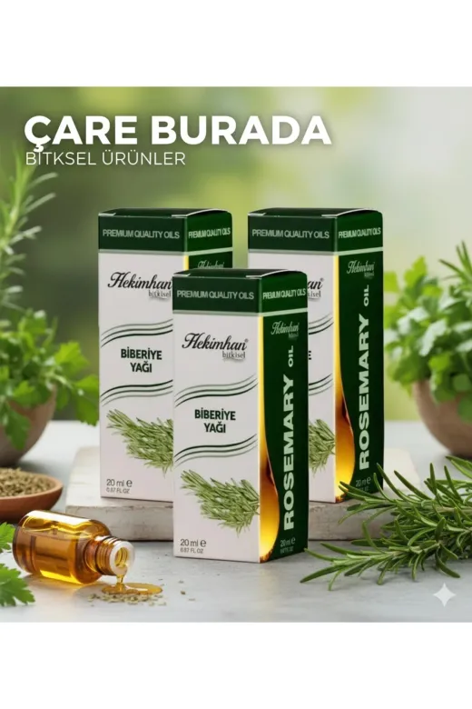 Çare Burada P5158S1116 Biberiye Yağı 20 Ml 3 Adet