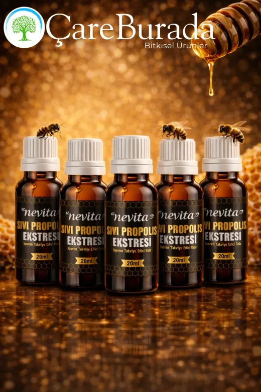 Çare Burada P5474S7160 Sıvı Propolis Ekstresi 20Ml X 5