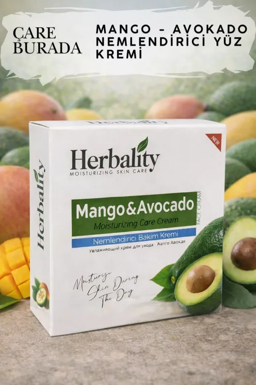 Çare Burada P5506S3897 Mango & Avokadolu Nemlendirici Yüz Bakım Kremi 150 Ml