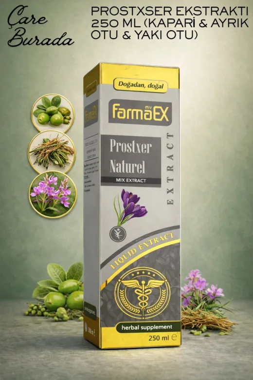 Çare Burada P5509S3331 Prostxer Ekstrakt 250 Ml (Kapari & Ayrık Otu & Yakı Otu)