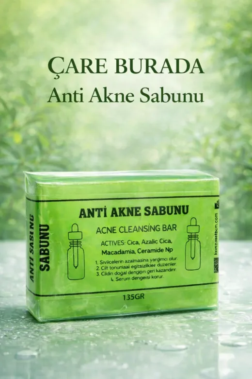 Çare Burada P5800S2170 Anti Akne Sabunu (Cica & Azalic Cica & Macadamia & Ceramide Np)