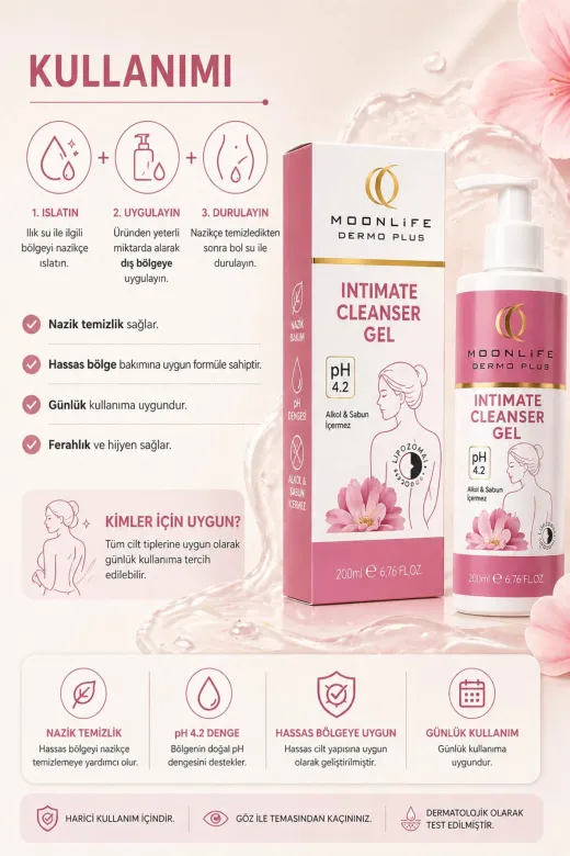 Çare Burada P5844S7175 Çareburada Dermo Plus İntim Jel Intimate Cleanser Jel 200 Ml - Hassas Bölge İçin Nazik Ve Günlük Bak