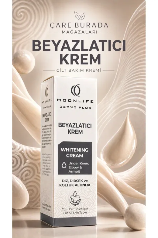 Çare Burada P5859S8653 Moonlife - Beyazlatmaya Yardımcı Krem 100 Ml (Diz & Dirsek & Koltukaltı)