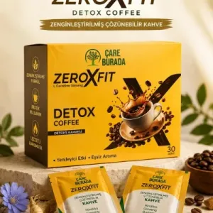 Çare Burada Zeroxfit Detoks Kahvesi 30 Adet (Guarana & Hindiba & Ginseng & L-Carnitine)