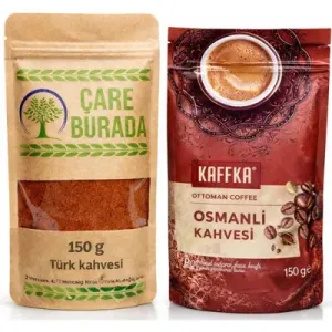 ÇareBurada 150 G Türk Kahvesi + Kaffka Osmanlı Kahvesi 150 G
