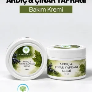 ÇareBurada Ardıç ve Çınar Yaprağı Kremi 100 ml - Mentol ve Limon Yağı İçeren Cilt Bakım Kremi