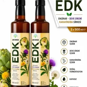 ÇareBurada EDK Sirke 500 ml 2 ADET  | Enginar, Devedikeni, Karahindiba