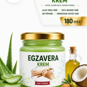 ÇareBurada EGZAVERA 180 G | Aloevera, Lavanta, Hindistan Cevizi Yağlı Krem