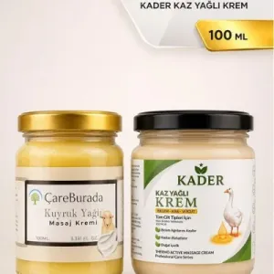 ÇareBurada Kuyruk Yağlı Krem 100 ml + Kader Kaz Yağlı Krem 210 ml