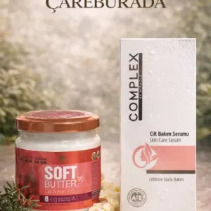 ÇareBurada Soft Butter Cilt Bakım Yağı 190 ml. & Complex Cilt Bakım Serumu 125 ml. Cilt Bakım Seti