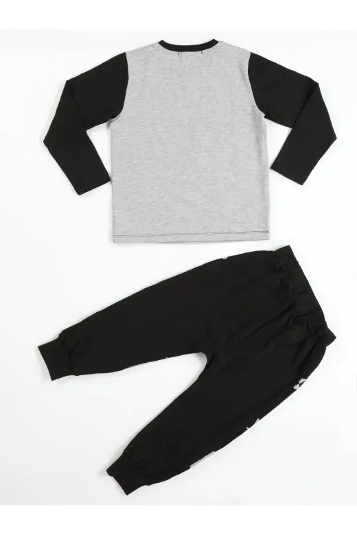 Casabony CS-23K-011 Casa Black Baggy Pantolon + T-Shirt Takım