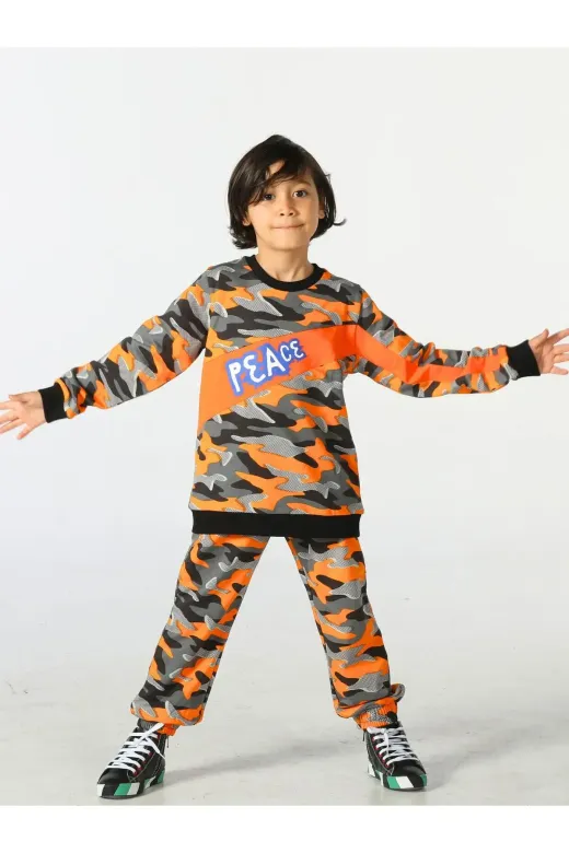 Casabony CS-24S-032 Peace Kamuflaj Eşofman Takım