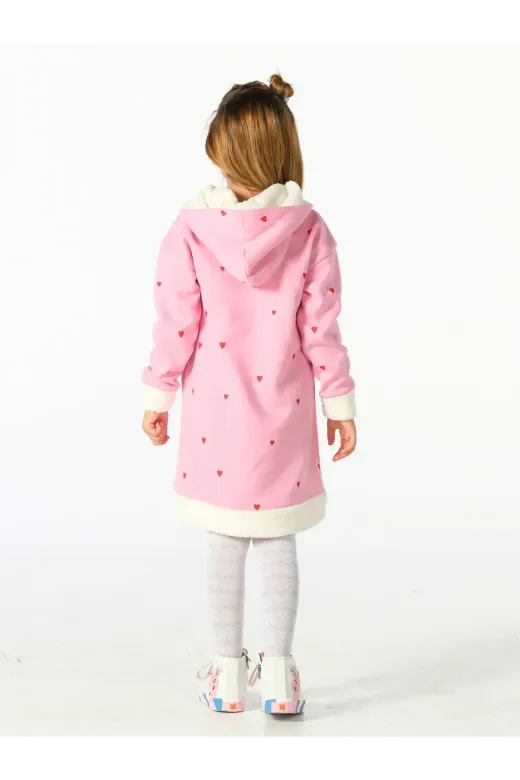 Casabony CS-24S-035 Bunny Pink Yumoş Kız Çocuk Elbise