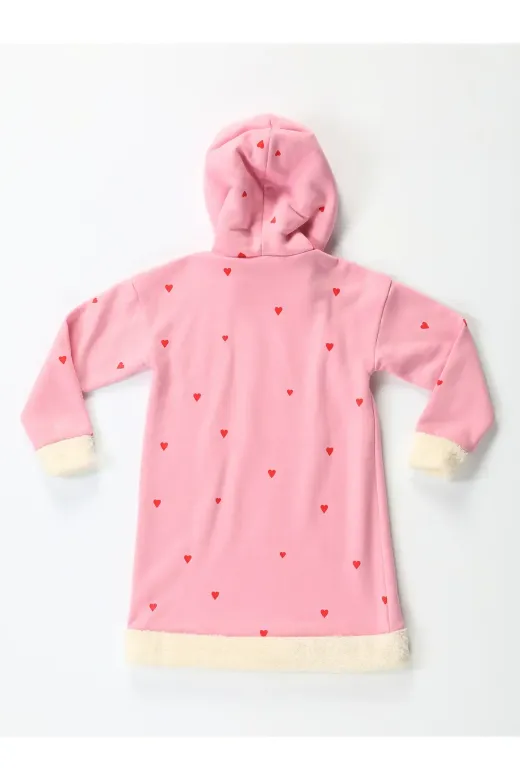 Casabony CS-24S-035 Bunny Pink Yumoş Kız Çocuk Elbise
