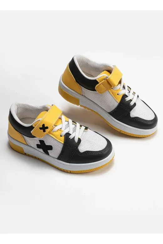 Casabony CS-24Y-082 Casa Sarı Siyah Unisex Çocuk Sneakers