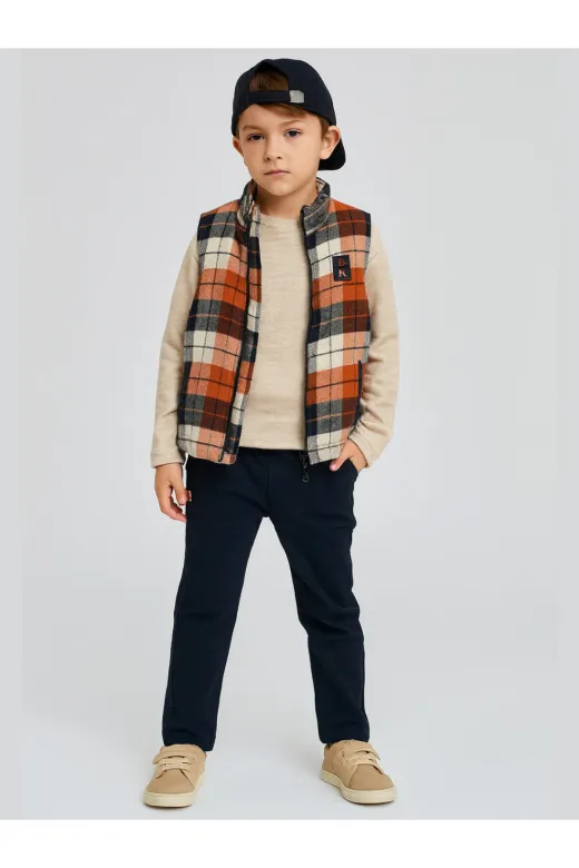 Casabony CS-25S-019 3'lü Takım Erkek Çocuk Yelek & Pantolon & Sweatshirt Takım