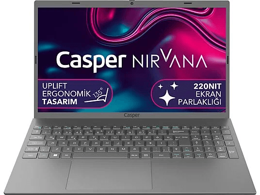 Casper 1225058 C370.4020-4C00B/celeron N4020/4 Gb Ram/120Gb Ssd/15.6" Hd/win 11 Laptop Metalik Uzay Gri