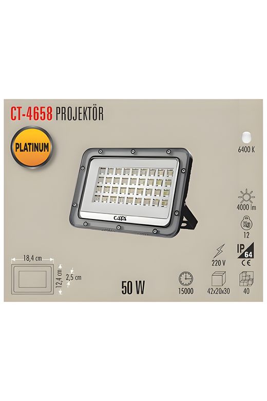 Cata Ct- 4658 Platinum Led Projektör 50W