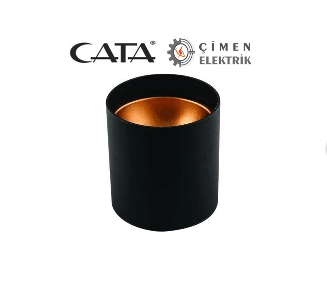 CATA CT 5421 Siyah Bakır Dekoratif Spot Kasa GU-10 Duy