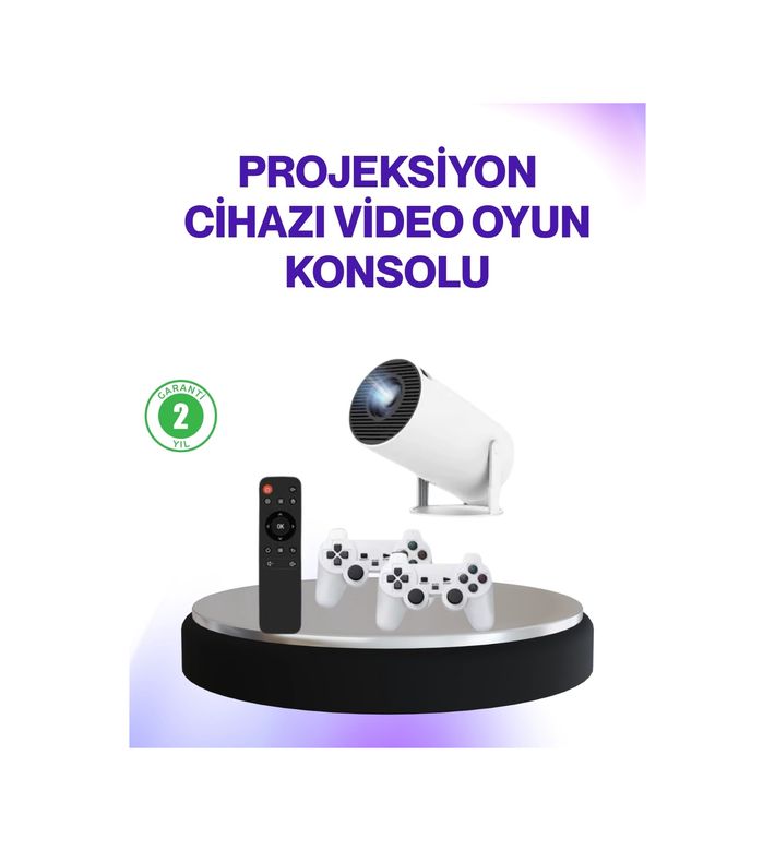 ÇAVDAR 116761153 2.4G Kablosuz Destekli Oyun Ve Film Projeksiyonu Ev Kullanımı İçin
