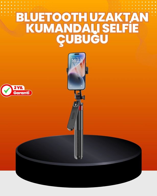ÇAVDAR TKNUUCZZNPL2STRİPOT-1MKR Ayarlanabilir Telefon Tripodu Selfie Stick Çok Açılı Çekim