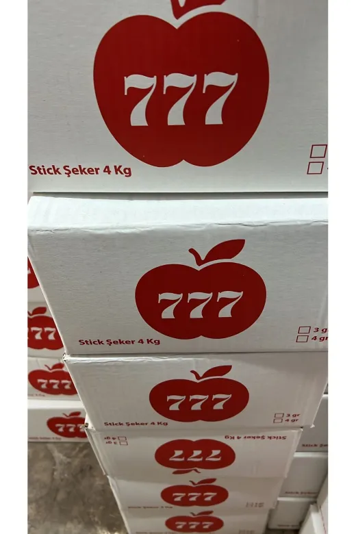 Cazador 8504532145673 Şeker Sitick 3,20 Gr 777 Toz Şeker 4000 Gr X2 Koli