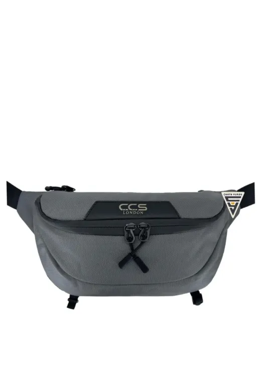 ÇÇS CCS31412G London 31412 Çift Gözlü Xl Bel Çantası Gri