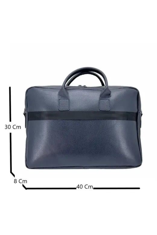 ÇÇS CCS71450L Ççs London 71450 Vegan Deri Laptop Evrak Çantası 15 İnç Lacivert
